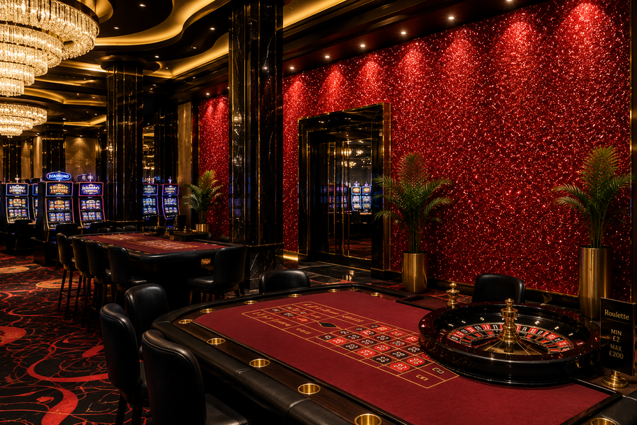 Casino glitter interior