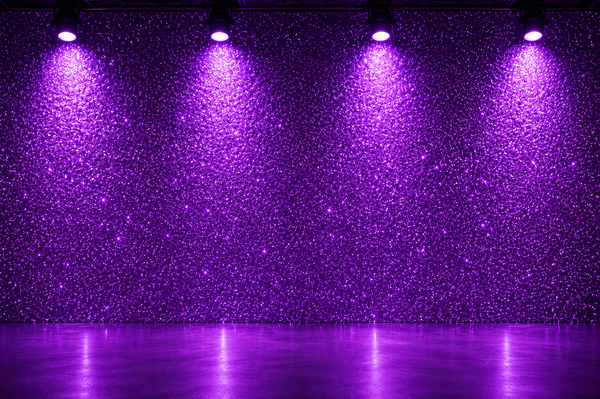 Purple light glitter backdrop